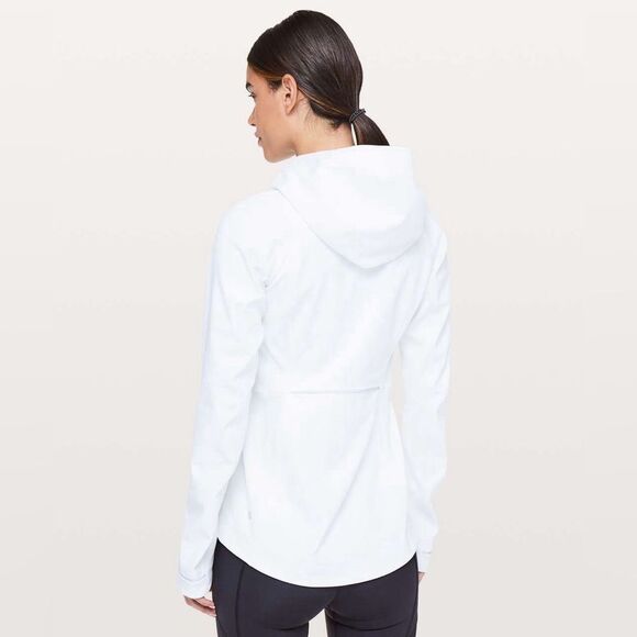 Lululemon Cross Chill Full Zip Jacket in White - Picture 3 of 10